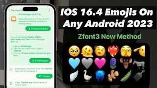 HOW TO GET IPHONE EMOJI ON ANDROID ZFONT3 NEW WAY | ZFONT3 NEW FONT PROBLEM