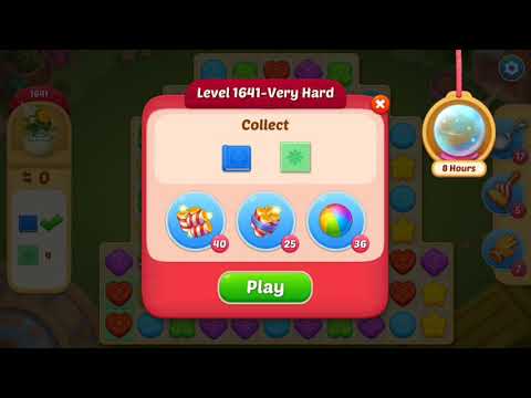 Matchington Mansion Very Hard Level 1641 With No Boosters! No Sound. :(