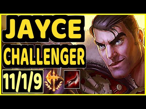 XKENZUKE (JAYCE) - 11/1/9 KDA CHALLENGER GAMEPLAY - EUW