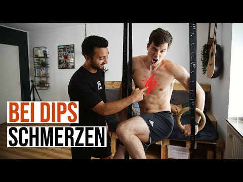 Schmerzen in der Brust von Dips | Das KANN helfen!