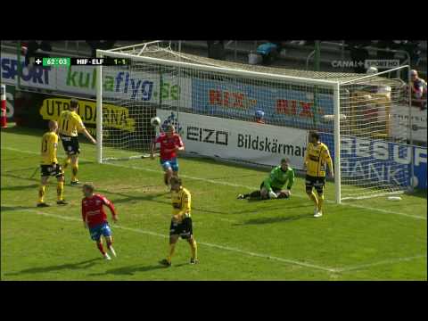 Allsvenskan 2010 HIF - EIF 2-1 Holgersson HD1080i