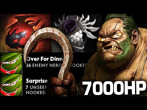 Hook Them In, Tank Everything – 7000HP Offlane Pudge | Pudge Official