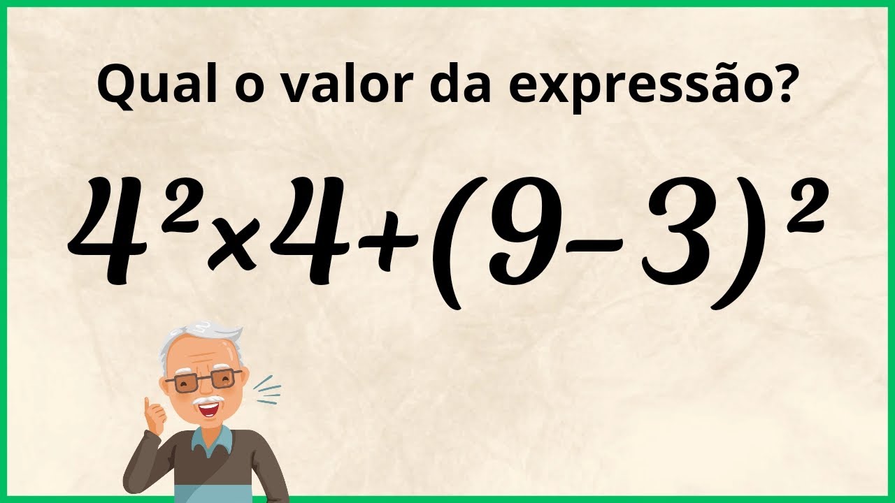 🔥 MATEMÁTICA BÁSICA - Qual o valor da expressão?