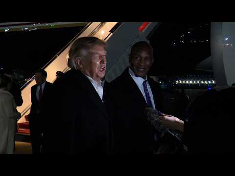 President Trump Gaggles with Press at Joint Base Andrews, Oct. 21, 2026