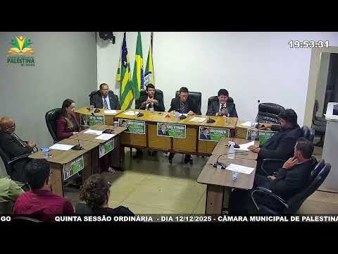 QUINTA SESSÃO ORDINÁRIA  - DIA 12/12/2025