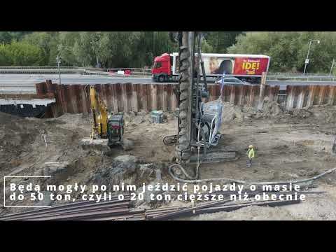 DK82 budowa mostu w Łęcznej, sierpień 2024 r.