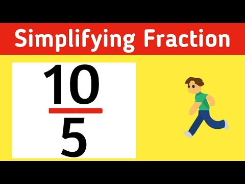 How to simplify the fraction 10/5 || 10/5 Simplified