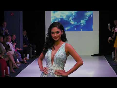 Miss Universe 2015 Pia Wurtzbach at NYFW hiTechMODA Spring Summer 2020 - Designer: Albert Andrada