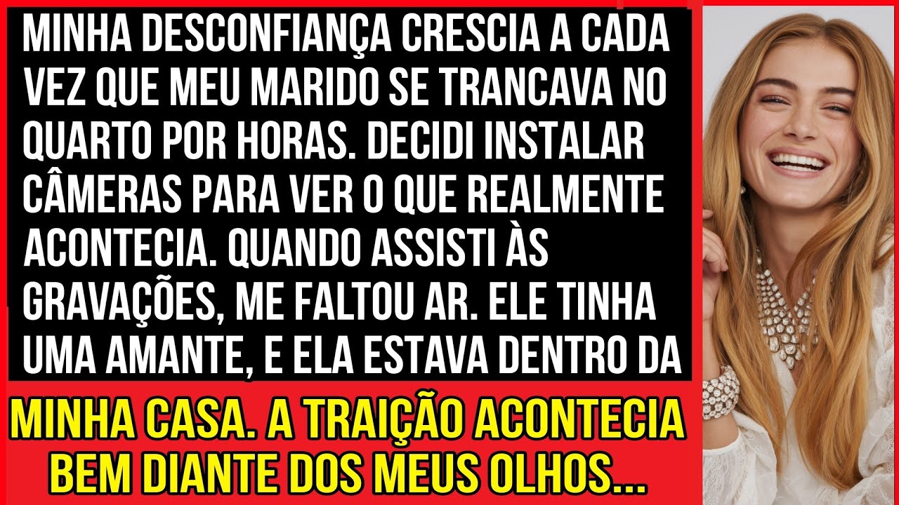 MINHA DESCONFIANÇA CRESCIA A CADA VEZ QUE MEU MARIDO SE TRANCAVA NO QUARTO POR HORAS...