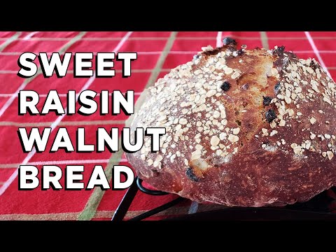 Sweet Raisin Walnut Bread Made Easy - Simple No-Knead Recipe