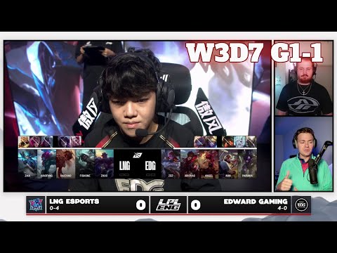 LNG vs EDG - Game 1 | Week 3 Day 7 LPL Summer 2025 Split 3 | LNG Gaming vs Edward Gaming G1 full