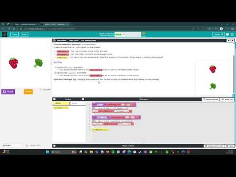 Code.org - CS Discoveries - Unit 3: Interactive Animations & Games: Lesson 8: Level 3