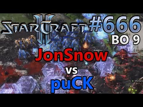 JonSnow (Z) vs puCK (P) | BO9 Game 4 | Starcraft 2: Replay-Cast #666 [German]