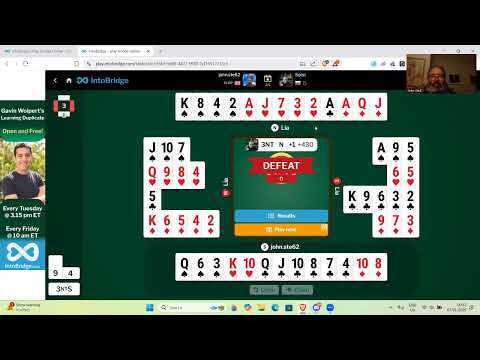 Me versus top bridge player Aleksandar Avramov - 6th January 2025