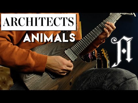 ARCHITECTS - Animals Guitar Cover | How to Play Animals | Mayones Aquila Cardinal Guitar Tone Demo