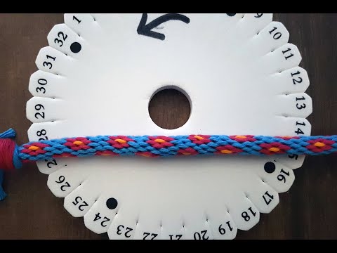 Kumihimo flower (turn on subtitles!)