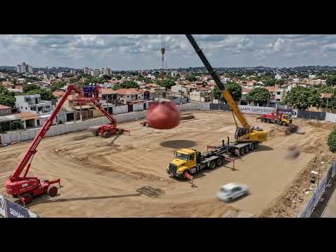 Galpão industrial Santa Gertrudes São Paulo time-lapse de obras