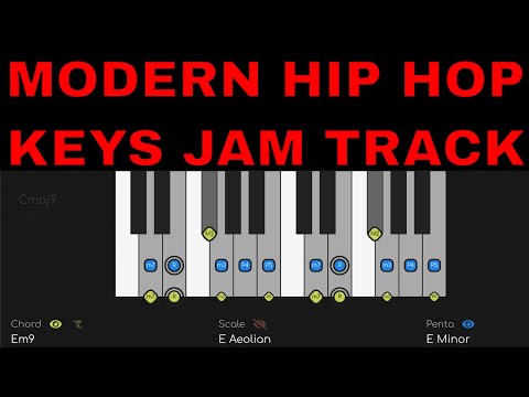 Atmospheric Hip Hop Jam  | Piano  / Keyboard Play Along Backing Track (D Minor)
