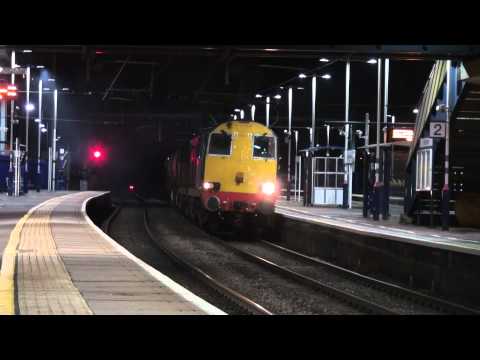 Ex-DRS 20304, 20302, 20305 & 20301 thrash up past Harpenden - 6M13