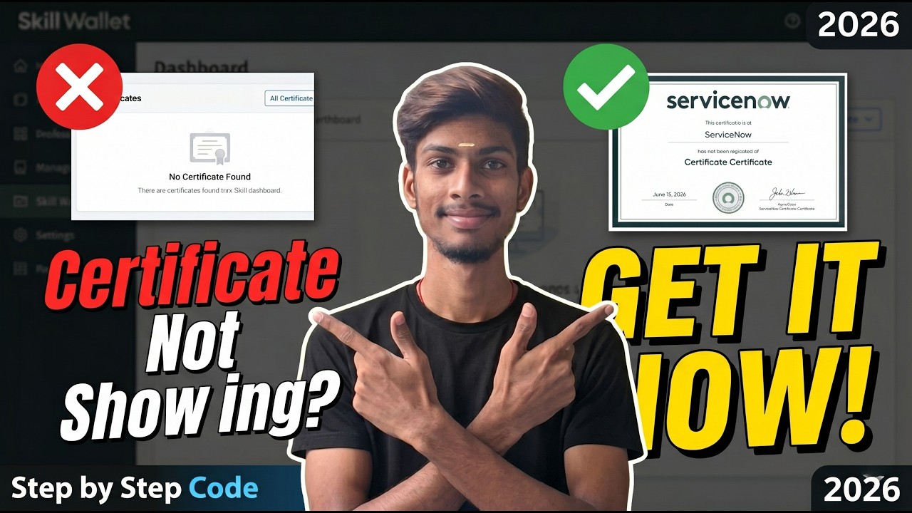 How to Get ServiceNow Virtual Internship Certificate🎓 | Skill Wallet | #youtube #internship #tamil