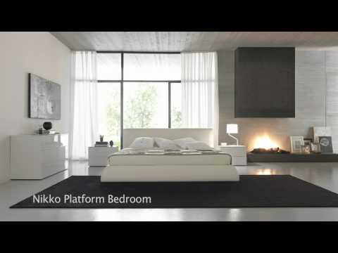 Modern Japanese Style Platform Beds, Bedroom Furniture