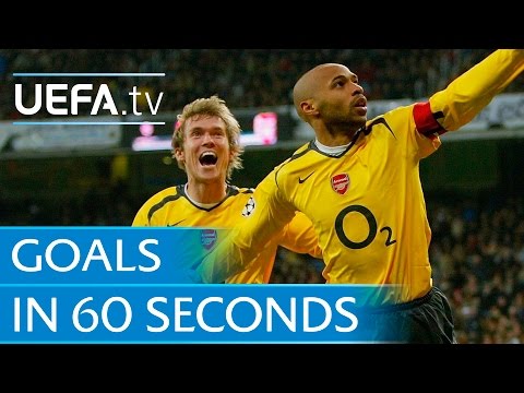 UEFA Champions League Tuesday: Goals in 60 seconds