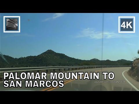 Driving from Palomar Mountain to San Marcos, San Diego