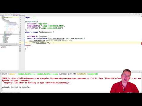 Building a Angular4+ Web App | S4P41 | Subsribe to our observable in the CustomerService