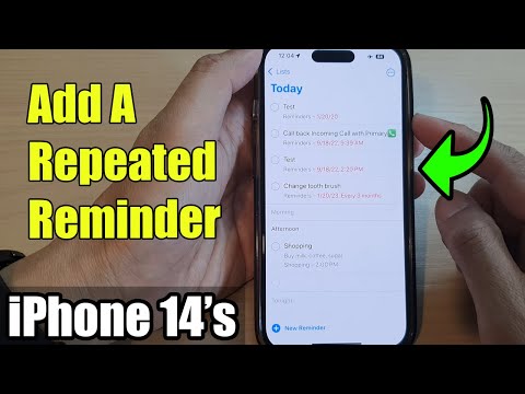iPhone 14/14 Pro Max: How to Add A Repeated Reminder
