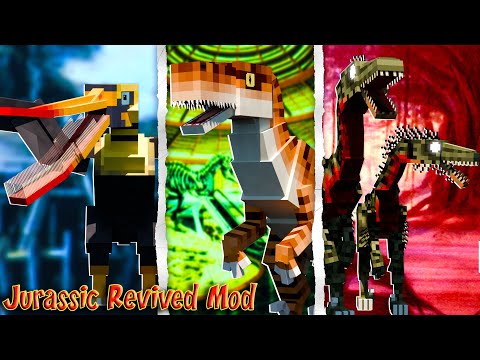 Jurassic Revived Mod JAVA 1.21.1 1.20.1 Minecraft Dinosaurs Ep790