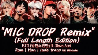 Download lagu BTS (방탄소년단) MIC DROP ft. Steve Aoki (Full Length Edition) (Lirik Terjemahan Indonesia) mp3