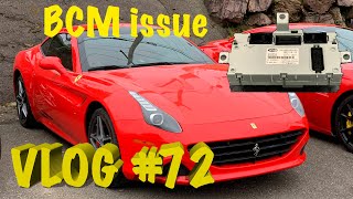 Ferrari California T with BCM issue, Twin TT Huracan UGR came for service and many more .. VLOG #72