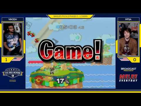 The Big House 6 - Vinodh (Jigglypuff) vs. MFSA (C. Falcon) - SSBM - Pools Phase 2 Losers