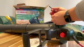 Unboxing Bosch UniversalGardenTidy 3000 Corded Garden Vacuum/Leaf Blower