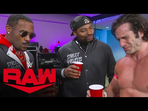 Ezekiel toasts with The Street Profits until Owens & Alpha Academy crash the party: Raw, May 2, 2022