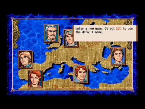 Uncharted Waters 2: New Horizons (DOS, 1993-1994) - Intro & Gameplay