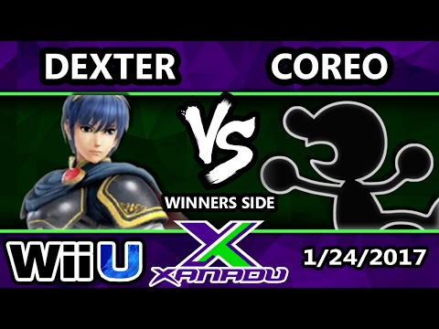 S@X 186 - Dexter (Marth) Vs. Coreo (G&W) - SSB4 Tournament - Smash for Wii U - Smash 4