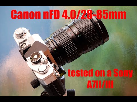 Canon FDn 4.0/28-85mm - tested on a Sony A7II and III