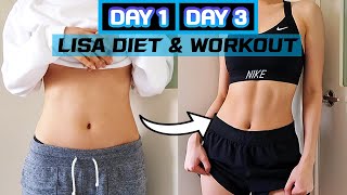 I TRIED BLACKPINK LISAS DIET AND WORKOUT FOR 3 DAY