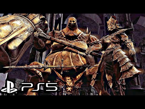 Dark Souls Remastered PS5 - Ornstein & Smough Boss Fight (4K 60FPS)