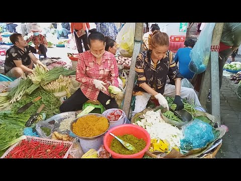 Asian Market Food View 2020 - Art Of Living In Cambodian Market - Boeung Trabaek, Phnom Penh