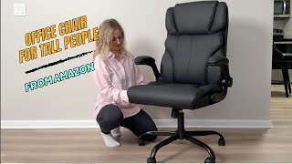 Big and Tall Office Chair Review (Breathable Leather) | Full Review