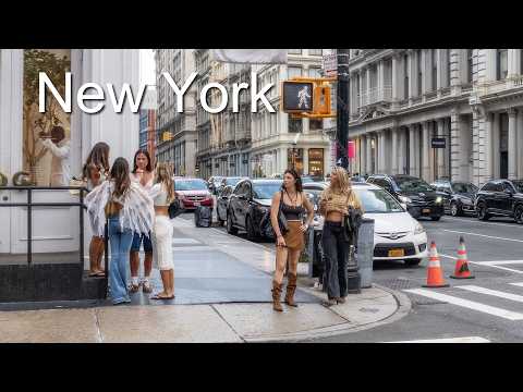 What SoHo Looks Like During New York Fashion Week | NYC Walking Tour [4K]