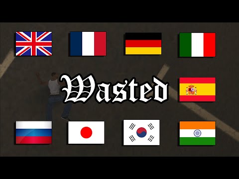 WASTED in 25 different languages (Google translated)
