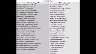 karaoke Shine on Brightly   Il tuo diamante  Procol Harum