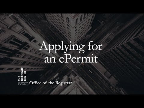 How To Apply For An Epermit