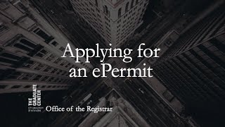 Applying for an ePermit