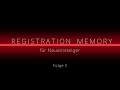 REGISTRATION MEMORY 3 PSR S970 Registrierung Speichern