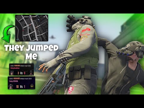7 GTA Tryhards Jumped Me at Once.. Big Mistake - GTA5 ONLINE