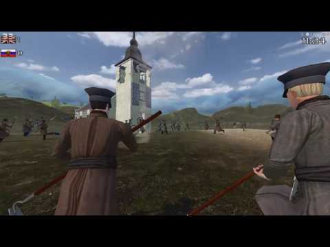 Russian Partizani charge on British Artillery Camp